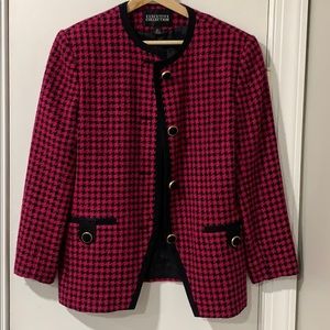 Pink and black blazer!